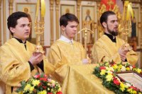 15-В канун праздника святого апостола Андрея Первозванного епископ Амфилохий совершил всенощное бдение в кафедральном соборе города Усть-Каменогорска