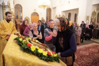 23-В канун праздника святого апостола Андрея Первозванного епископ Амфилохий совершил всенощное бдение в кафедральном соборе города Усть-Каменогорска