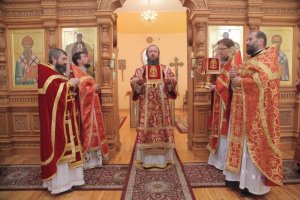 Архипастырский визит в город Риддер. Божественная Литургия в Свято-Никольском храме
