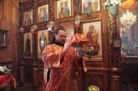 14-В Светлый Понедельник епископ Амфилохий совершил Божественную Литургию в Покровском храме города Усть-Каменогорска