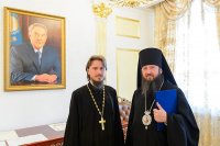 2-Епископ Усть-Каменогорский и Семипалатинский Амфилохий принял участие в заседании Синода Митрополичьего округа Русской Православной Церкви в Республике Казахстан