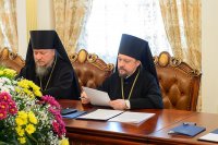 6-Епископ Усть-Каменогорский и Семипалатинский Амфилохий принял участие в заседании Синода Митрополичьего округа Русской Православной Церкви в Республике Казахстан