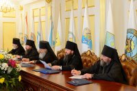 8-Епископ Усть-Каменогорский и Семипалатинский Амфилохий принял участие в заседании Синода Митрополичьего округа Русской Православной Церкви в Республике Казахстан