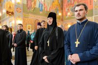 7-Епископ Усть-Каменогорский и Семипалатинский Амфилохий принял участие в торжествах, начавшихся в Астане по случаю 145-летия основания Туркестанской епархии и принесения в главный храм страны мироточивой иконы Божией Матери "Умягчение злых сердец"