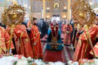 9-Епископ Усть-Каменогорский и Семипалатинский Амфилохий принял участие в торжествах, начавшихся в Астане по случаю 145-летия основания Туркестанской епархии и принесения в главный храм страны мироточивой иконы Божией Матери "Умягчение злых сердец"