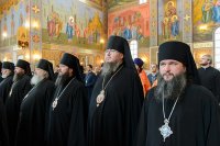 10-Епископ Усть-Каменогорский и Семипалатинский Амфилохий принял участие в торжествах, начавшихся в Астане по случаю 145-летия основания Туркестанской епархии и принесения в главный храм страны мироточивой иконы Божией Матери "Умягчение злых сердец"