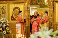 27-Епископ Амфилохий принял участие в торжествах в честь мученицы Агафии Панормской - небесной заступницы от землетрясений и стихийных бедствий