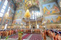 11-В Успенском соборе Казахстанской столицы епископ Амфилохий сослужил Главе Митрополичьего округа за Божественной Литургией в память 145-летия учреждения Туркестанской епархии