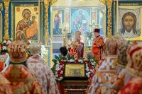 14-В Успенском соборе Казахстанской столицы епископ Амфилохий сослужил Главе Митрополичьего округа за Божественной Литургией в память 145-летия учреждения Туркестанской епархии