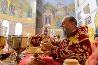 25-В Успенском соборе Казахстанской столицы епископ Амфилохий сослужил Главе Митрополичьего округа за Божественной Литургией в память 145-летия учреждения Туркестанской епархии
