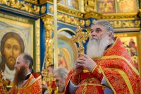 29-В Успенском соборе Казахстанской столицы епископ Амфилохий сослужил Главе Митрополичьего округа за Божественной Литургией в память 145-летия учреждения Туркестанской епархии