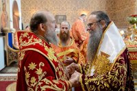 36-В Успенском соборе Казахстанской столицы епископ Амфилохий сослужил Главе Митрополичьего округа за Божественной Литургией в память 145-летия учреждения Туркестанской епархии
