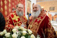 38-В Успенском соборе Казахстанской столицы епископ Амфилохий сослужил Главе Митрополичьего округа за Божественной Литургией в память 145-летия учреждения Туркестанской епархии