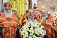 43-В Успенском соборе Казахстанской столицы епископ Амфилохий сослужил Главе Митрополичьего округа за Божественной Литургией в память 145-летия учреждения Туркестанской епархии