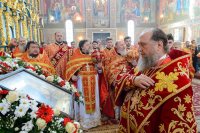 50-В Успенском соборе Казахстанской столицы епископ Амфилохий сослужил Главе Митрополичьего округа за Божественной Литургией в память 145-летия учреждения Туркестанской епархии