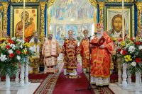 56-В Успенском соборе Казахстанской столицы епископ Амфилохий сослужил Главе Митрополичьего округа за Божественной Литургией в память 145-летия учреждения Туркестанской епархии