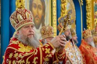 62-В Успенском соборе Казахстанской столицы епископ Амфилохий сослужил Главе Митрополичьего округа за Божественной Литургией в память 145-летия учреждения Туркестанской епархии