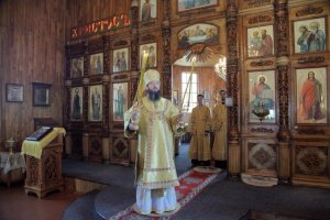 Собор всех святых, в земле Российской просиявших. Божественная Литургия в Свято-Покровском храме города Усть-Каменогорска