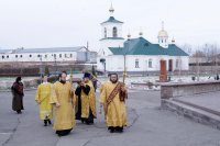 4-В канун 24-ой Недели по Пятидесятнице епископ Амфилохий возглавил служение всенощного бдения в Андреевском кафедральном соборе
