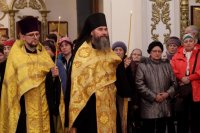 16-В канун 24-ой Недели по Пятидесятнице епископ Амфилохий возглавил служение всенощного бдения в Андреевском кафедральном соборе