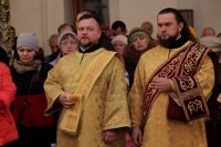 17-В канун 24-ой Недели по Пятидесятнице епископ Амфилохий возглавил служение всенощного бдения в Андреевском кафедральном соборе
