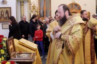 21-В канун 24-ой Недели по Пятидесятнице епископ Амфилохий возглавил служение всенощного бдения в Андреевском кафедральном соборе