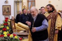 23-В канун 24-ой Недели по Пятидесятнице епископ Амфилохий возглавил служение всенощного бдения в Андреевском кафедральном соборе