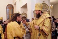 25-В канун 24-ой Недели по Пятидесятнице епископ Амфилохий возглавил служение всенощного бдения в Андреевском кафедральном соборе