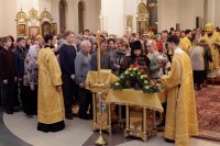 30-В канун 24-ой Недели по Пятидесятнице епископ Амфилохий возглавил служение всенощного бдения в Андреевском кафедральном соборе