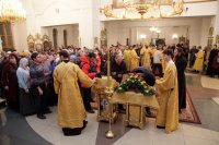 31-В канун 24-ой Недели по Пятидесятнице епископ Амфилохий возглавил служение всенощного бдения в Андреевском кафедральном соборе