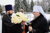 4-В неделю о Страшном Суде епископ Амфилохий сослужил митрополиту Астанайскому и Казахстанскому Александру в Вознесенском соборе Алма-Аты