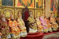 20-В неделю о Страшном Суде епископ Амфилохий сослужил митрополиту Астанайскому и Казахстанскому Александру в Вознесенском соборе Алма-Аты