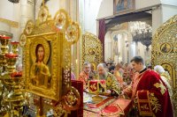 23-В неделю о Страшном Суде епископ Амфилохий сослужил митрополиту Астанайскому и Казахстанскому Александру в Вознесенском соборе Алма-Аты