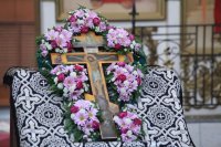 12-В Неделю Крестопоклонную Великого поста епископ Амфилохий совершил Божественную Литургию в Свято-Зиновьевском храме города Усть-Каменогорска