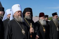 9-Участники торжеств, посвященных 145-летию создания Туркестанской епархии, посетили мемориальный комплекс «АЛЖИР» и храм в честь Акмолинских новомучениц 