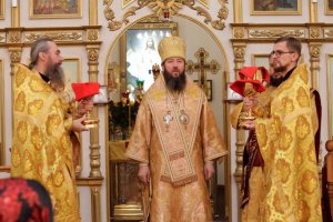 Воскресная Божественная Литургия в кафедральном соборе