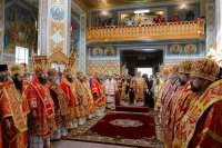 1-Управляющий Усть-Каменогорской епархией сослужил митрополиту Астанайскому и Казахстанскому Александру за Божественной Литургией в память 145-летия учреждения Туркестанской епархии в Южной столице Казахстана