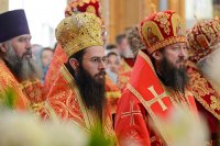 2-Управляющий Усть-Каменогорской епархией сослужил митрополиту Астанайскому и Казахстанскому Александру за Божественной Литургией в память 145-летия учреждения Туркестанской епархии в Южной столице Казахстана