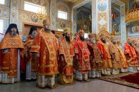 5-Управляющий Усть-Каменогорской епархией сослужил митрополиту Астанайскому и Казахстанскому Александру за Божественной Литургией в память 145-летия учреждения Туркестанской епархии в Южной столице Казахстана