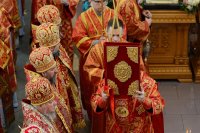 7-Управляющий Усть-Каменогорской епархией сослужил митрополиту Астанайскому и Казахстанскому Александру за Божественной Литургией в память 145-летия учреждения Туркестанской епархии в Южной столице Казахстана