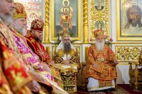 14-Управляющий Усть-Каменогорской епархией сослужил митрополиту Астанайскому и Казахстанскому Александру за Божественной Литургией в память 145-летия учреждения Туркестанской епархии в Южной столице Казахстана