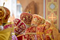 15-Управляющий Усть-Каменогорской епархией сослужил митрополиту Астанайскому и Казахстанскому Александру за Божественной Литургией в память 145-летия учреждения Туркестанской епархии в Южной столице Казахстана