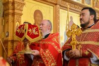 19-Управляющий Усть-Каменогорской епархией сослужил митрополиту Астанайскому и Казахстанскому Александру за Божественной Литургией в память 145-летия учреждения Туркестанской епархии в Южной столице Казахстана