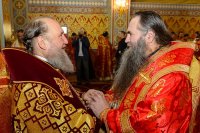 28-Управляющий Усть-Каменогорской епархией сослужил митрополиту Астанайскому и Казахстанскому Александру за Божественной Литургией в память 145-летия учреждения Туркестанской епархии в Южной столице Казахстана