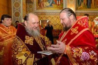 29-Управляющий Усть-Каменогорской епархией сослужил митрополиту Астанайскому и Казахстанскому Александру за Божественной Литургией в память 145-летия учреждения Туркестанской епархии в Южной столице Казахстана