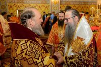 30-Управляющий Усть-Каменогорской епархией сослужил митрополиту Астанайскому и Казахстанскому Александру за Божественной Литургией в память 145-летия учреждения Туркестанской епархии в Южной столице Казахстана