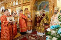35-Управляющий Усть-Каменогорской епархией сослужил митрополиту Астанайскому и Казахстанскому Александру за Божественной Литургией в память 145-летия учреждения Туркестанской епархии в Южной столице Казахстана