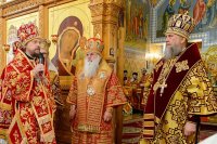 36-Управляющий Усть-Каменогорской епархией сослужил митрополиту Астанайскому и Казахстанскому Александру за Божественной Литургией в память 145-летия учреждения Туркестанской епархии в Южной столице Казахстана