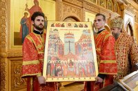 38-Управляющий Усть-Каменогорской епархией сослужил митрополиту Астанайскому и Казахстанскому Александру за Божественной Литургией в память 145-летия учреждения Туркестанской епархии в Южной столице Казахстана