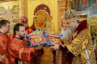 44-Управляющий Усть-Каменогорской епархией сослужил митрополиту Астанайскому и Казахстанскому Александру за Божественной Литургией в память 145-летия учреждения Туркестанской епархии в Южной столице Казахстана